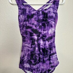 Speedo Purple and White Swimsuit